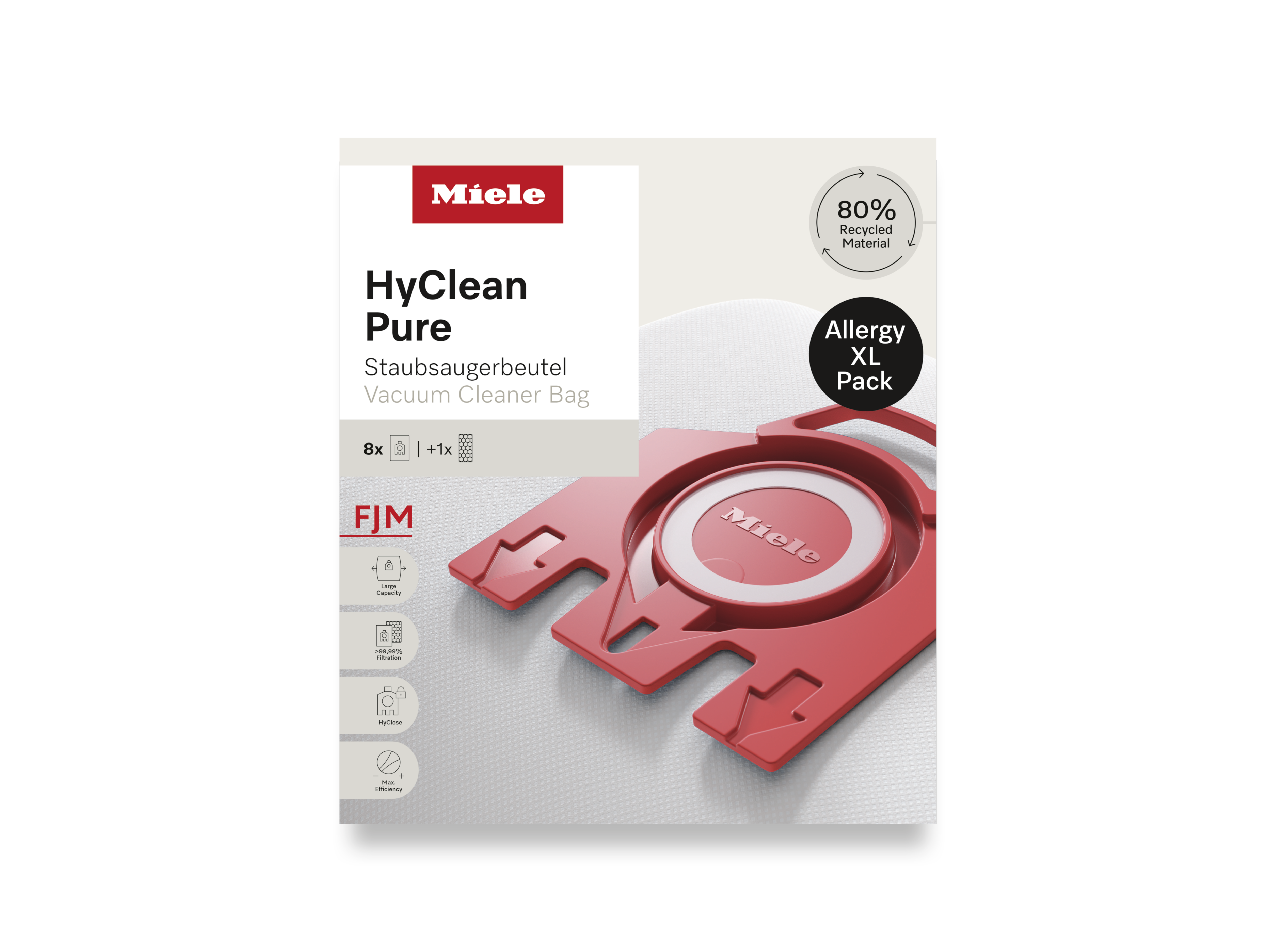 Комплект мешков-пылесборников HyClean Pure FJN Allergy XL Miele купить в Екатеринбурге | Всегда в наличии! | Артикул 12498190 | Официальный сайт